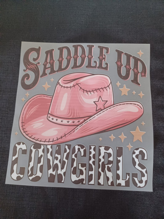 DTF TRANFERS SADDLE UP COWGIRLS