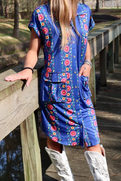 FLORAL MIDI LENGTH DRESS